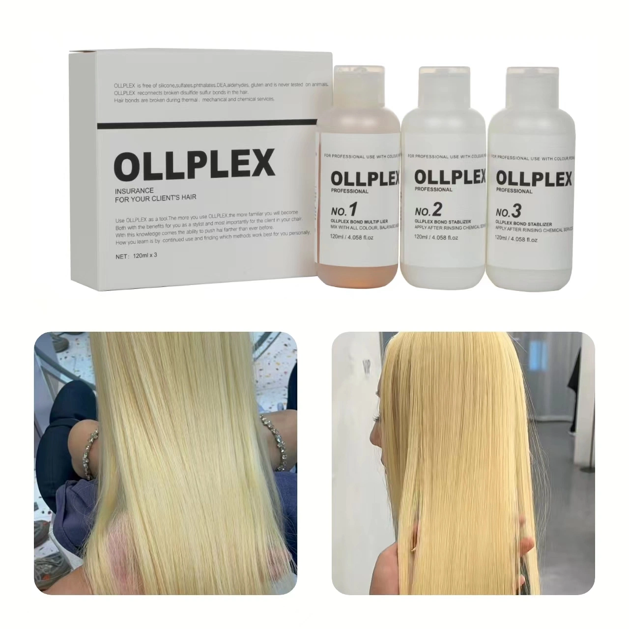 Olaplex Hair Restoration Treatment at Salon Suitable Prevent Breakage All Hair Types