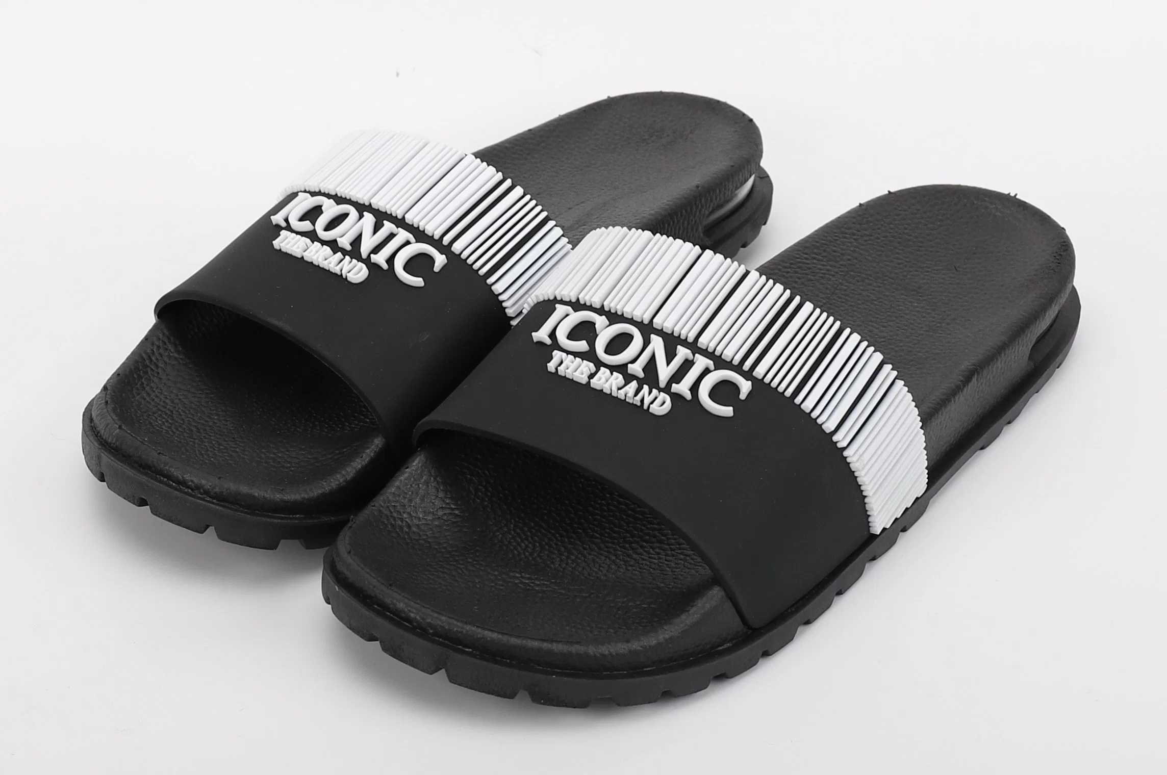 Gummi Außensohle PVC Luftkissen Custom Slide Männer OEM-Folien Hausschuhe Herren Slides Größe 15 Hausschuhe Gummi-Sandalen