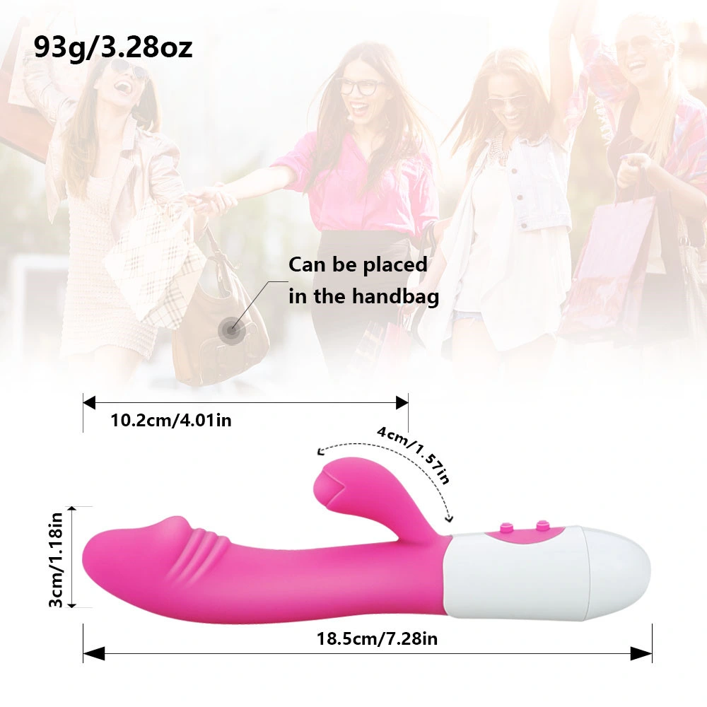 G Spot Dildo Rabbit Vibrator Double Stimulation Vibrators for Women Female Masturbator USB Sex Toys Vagina Orgasm Toys for Adult