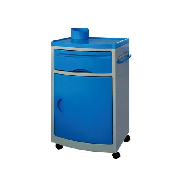 Chinese Medical Furniture Manufacturer Medical ABS Plastic Hospital Bed Side Lockers Tables Drawer Cabinet