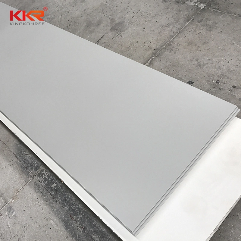 Factory Wholesale/Supplier Grey Color Kitchen Tops Modified Acrylic Solid Surface Plates