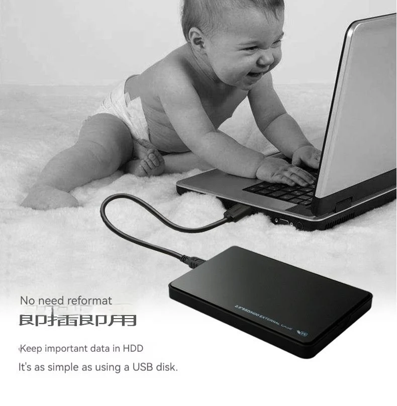 2022 USB 3.0 HDD Laptop Hard Drive External Enclosure 2.5 Inch SATA SSD Mobile Disk Box Cases HDD for Windows/Mac OS Wd