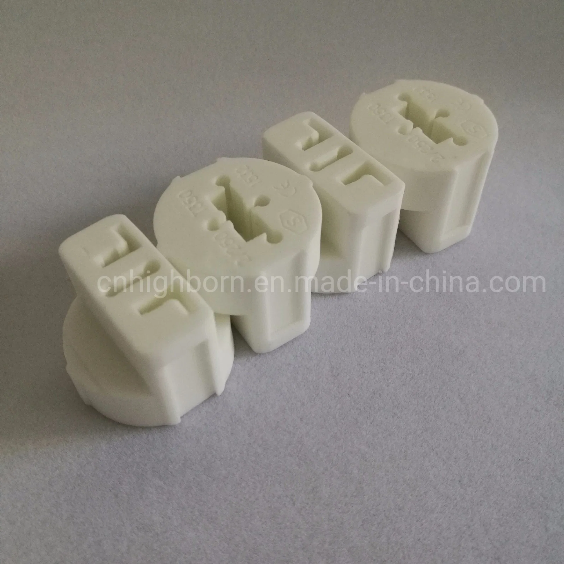 Electronic Two Holes Steatite Precise Ceramic Insulator Part