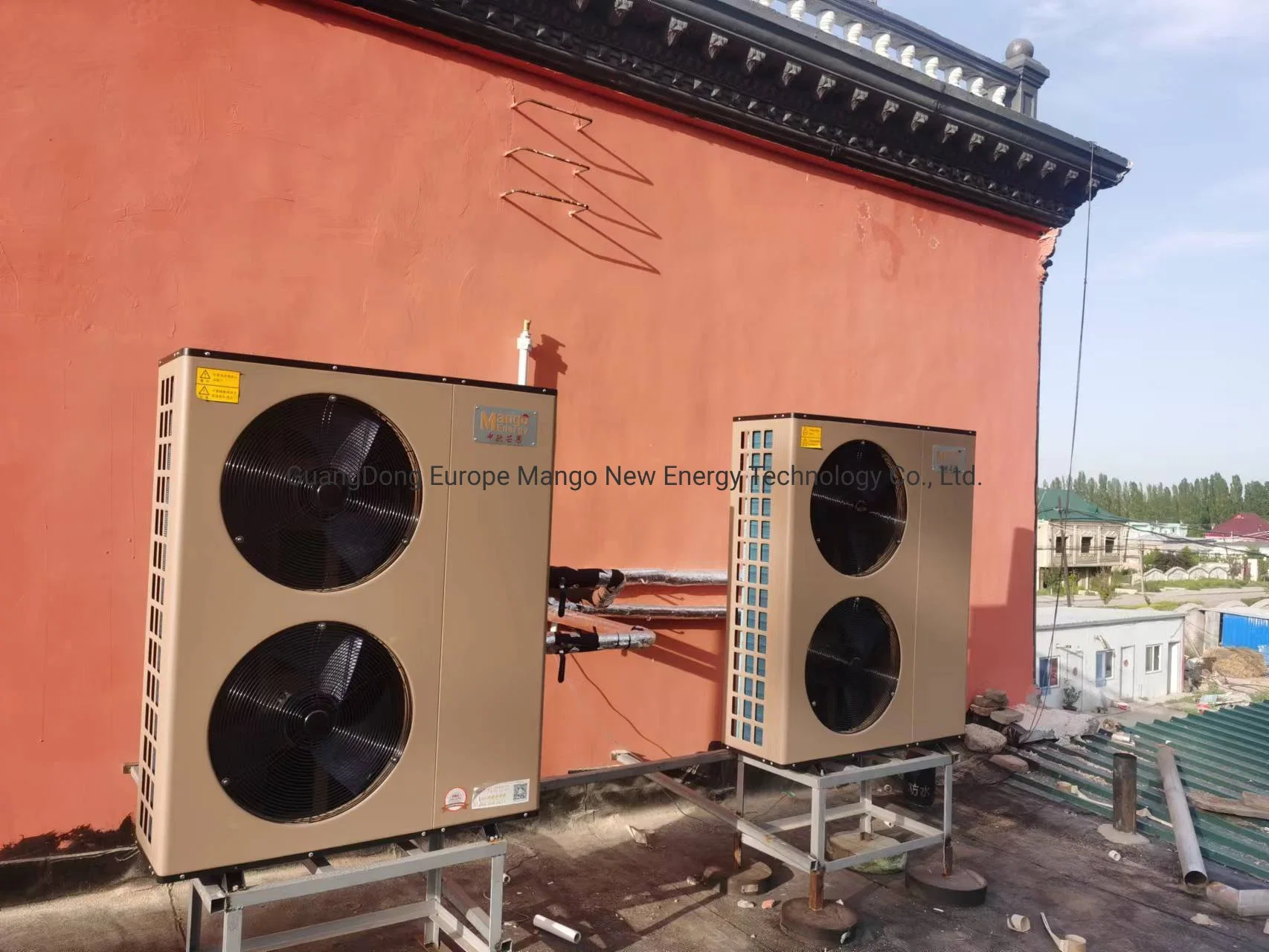 Chinese Guangdong Supplier Wholesale/Supplier R32 20kw Air to Water Ducted Air Conditioning Evi DC Inverter Hybrid Heat Pump Unit