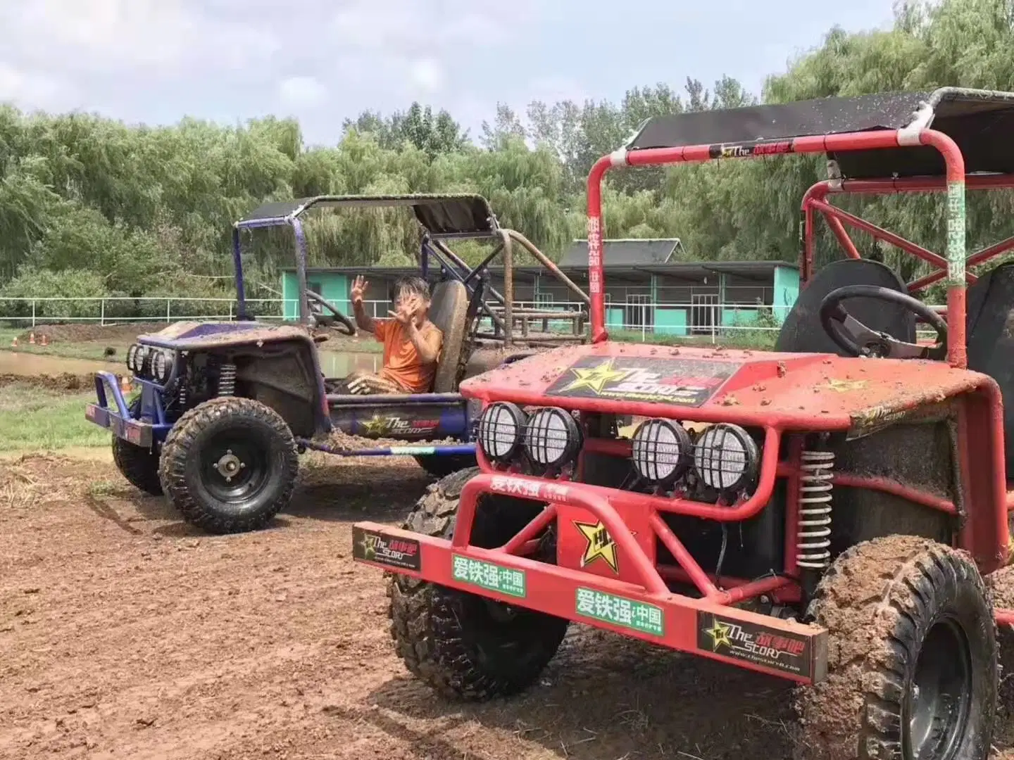 La gasolina Mini Buggy off road Alquiler de Quad ATV 200cc de coche en la playa para adultos