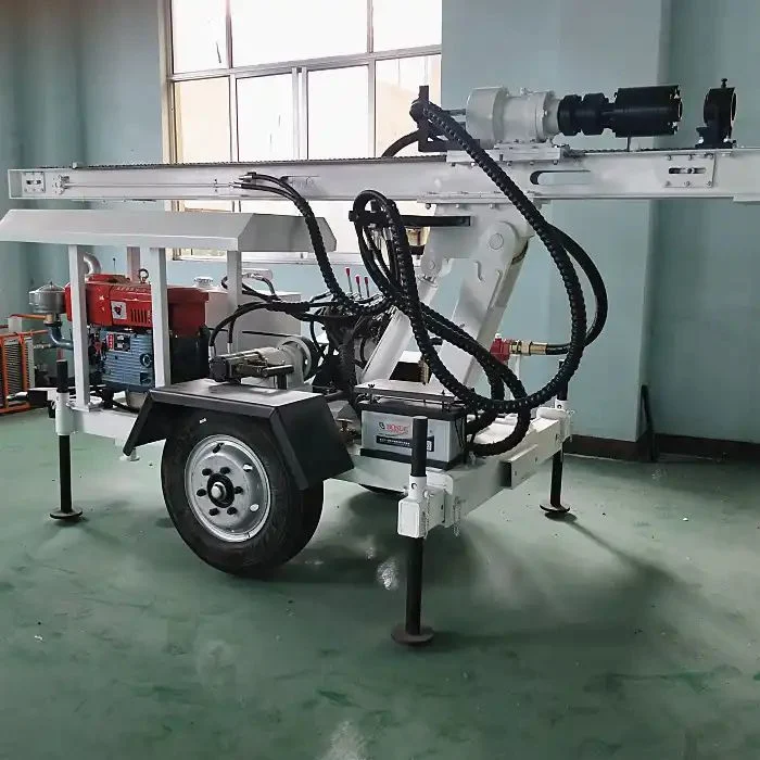 New Model Deep Rock Borehole Water Well Drilling Rig for Water Well Construction Drilling