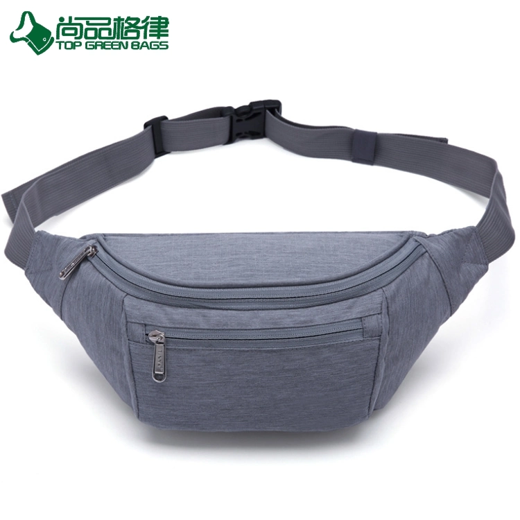 Custom 3 Pockets Cycling Waist Pouch Men Sports Bum Running Belt Fanny Pack Waist Bag