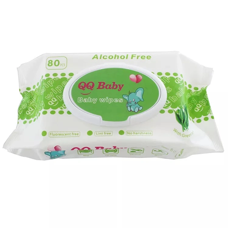 OEM/ODM Customized Biodegradable Antibacter Unscented Disposable Non-Woven Fabric Bbysec ABC Baby Wet Wipes Wet Wipes Pet Wipes