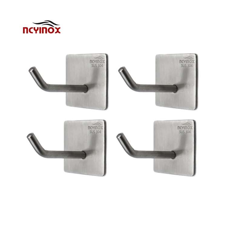 Stainless Steel Coat Hook Towel Hook Self Adhesive Wall Door Hooks