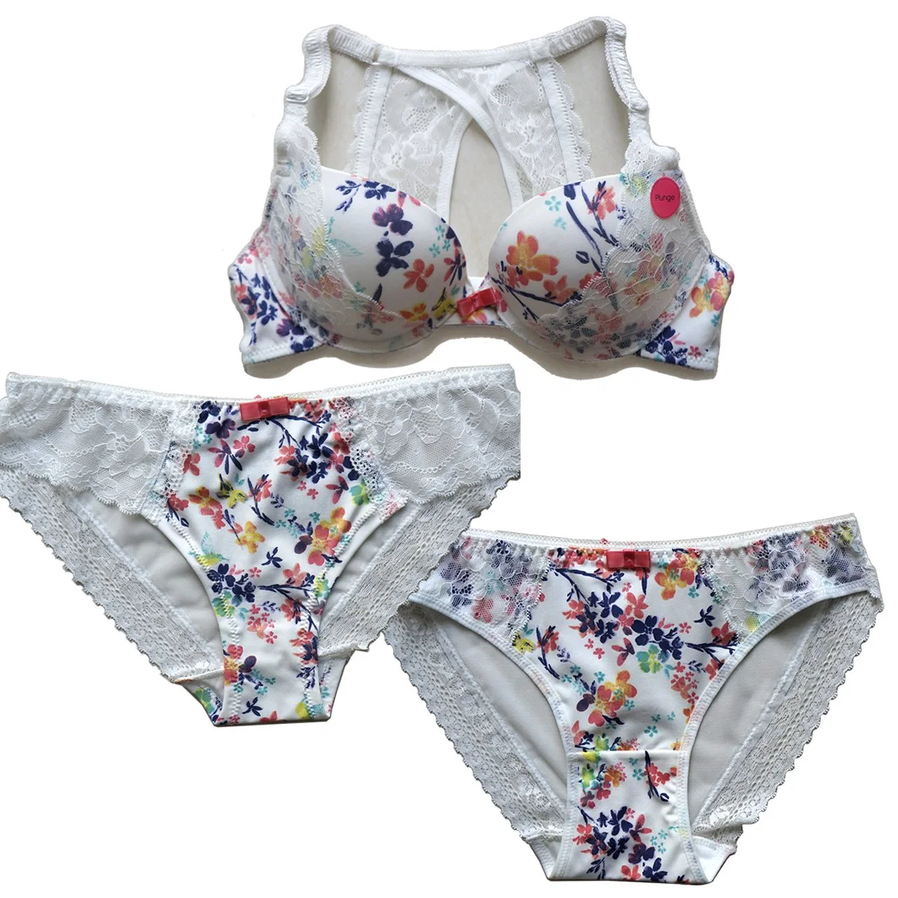 Ladies' Bra Set for Printed Bra and Underwear Set (Bikini & Hi-Leg)