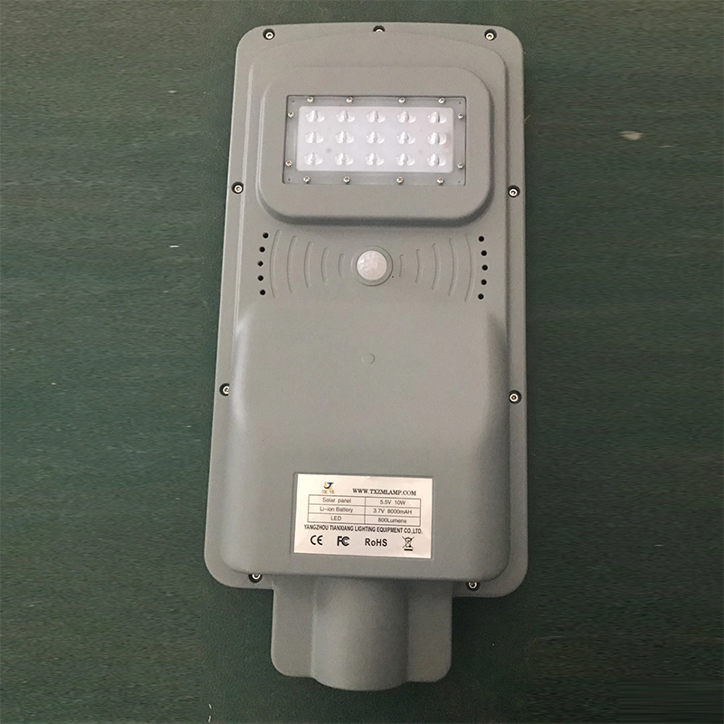 10W Mini All in One/Integrated Solar LED Street Light Cool White Color Temperature