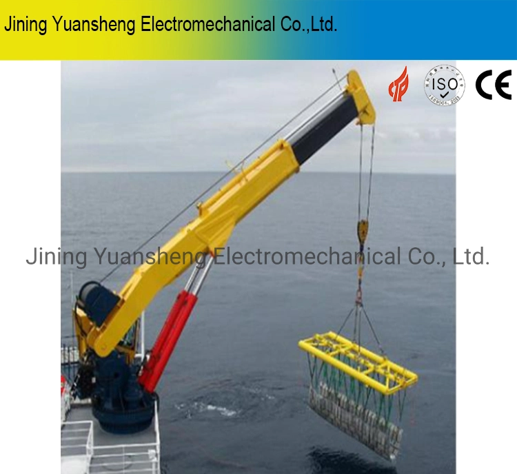 Manufacturer Marine Ship Hydraulic Telescoping Knuckle Crane for Sale