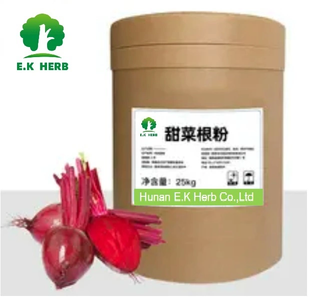 E. K Herb China Plant Extract توريد بالجملة أعلى جودة طبيعية بيتا الفوجريوس مستخرج جذور البنجر مسحوق 10: 1, 20: 1 شمندر الجذر