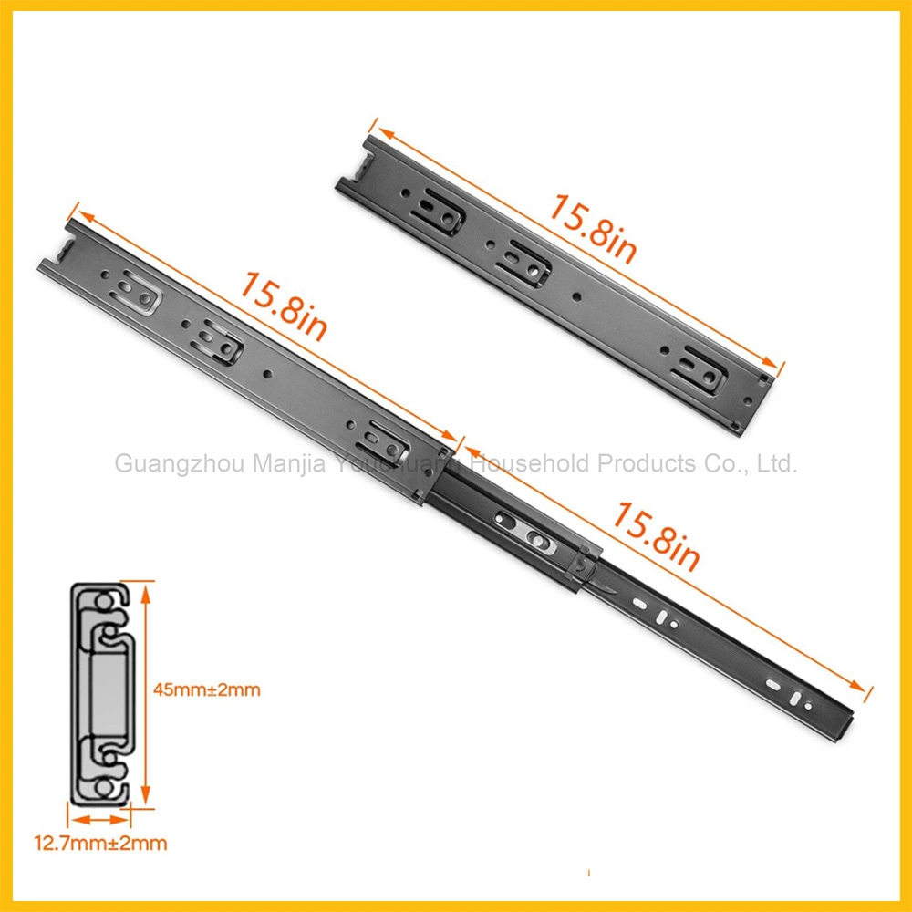 Drawer Slides 16" Heavy Duty Ball Bearing Full Extension Bottom Mount Sliding Drawer Slides, 100 Lb Load Capacity Slides