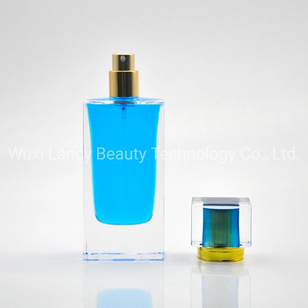 30ml 50ml 70ml Beauty Care Luxury Perfume Glass Bottle with Crimped Sprayer and Plastic Cap of Cosmetic Packaging Empty Bottle