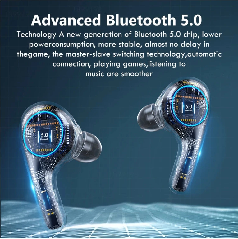 Hand Free Mini Bt Headphones Earbuds Touch Earphone