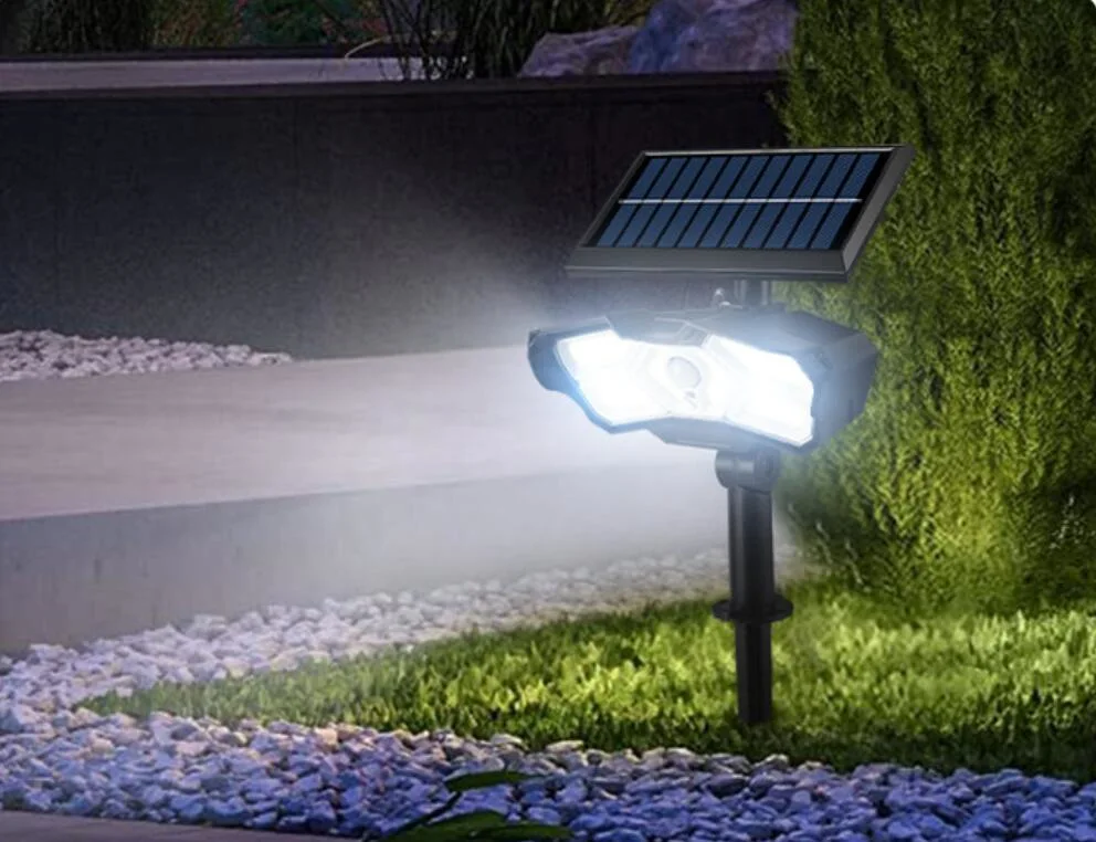 Tierra al aire libre del sensor de movimiento de la luz solar lámpara de pared de seguridad con Control Remoto