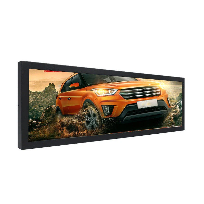 High Brightness Commercial Shelf Edge Ultra Wide Stretched Bar LCD Display Monitor Advertising Screen