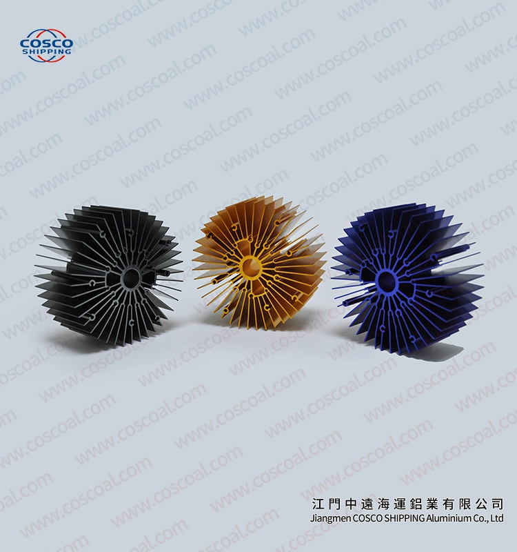 High End Aluminum Profile for Heatsink with Anodizing and Machining