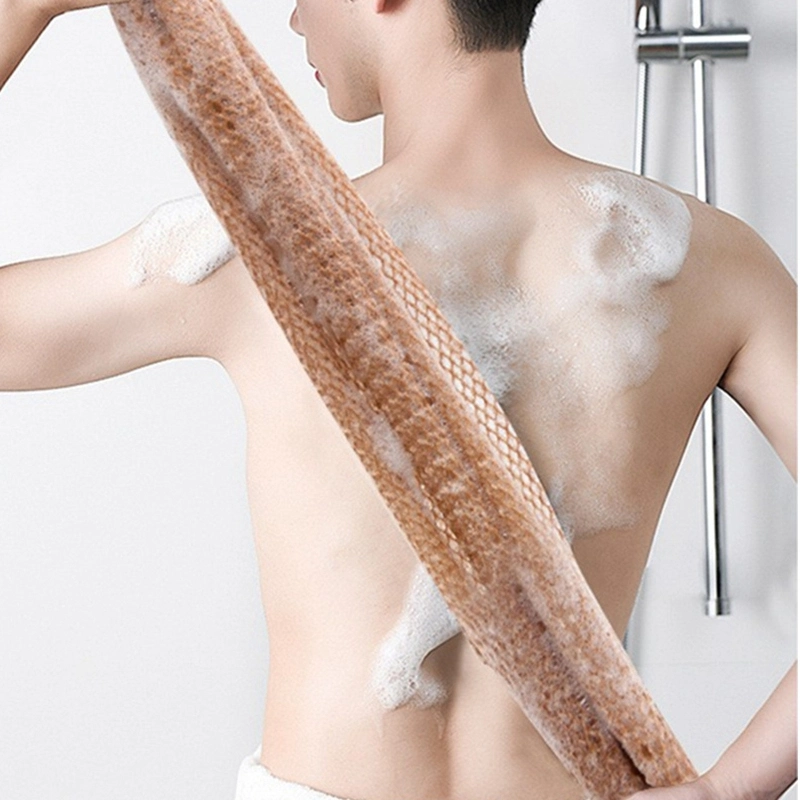 Exfoliating Nylon Mesh Body Scrubber Long Bath Sponges African Exfoliating Net Sponge for Dead Skin Cell Remover