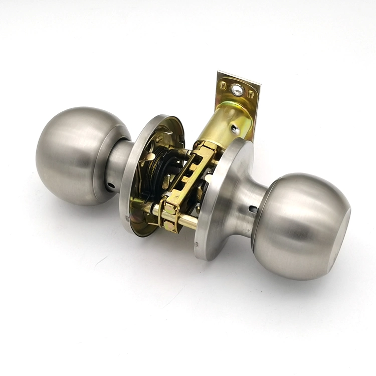 Residential South American ANSI Cerraduara Tubular De Pomo Brass Stainless Steel Alta Borde Cylindrical Tubular Lever Knob Lock