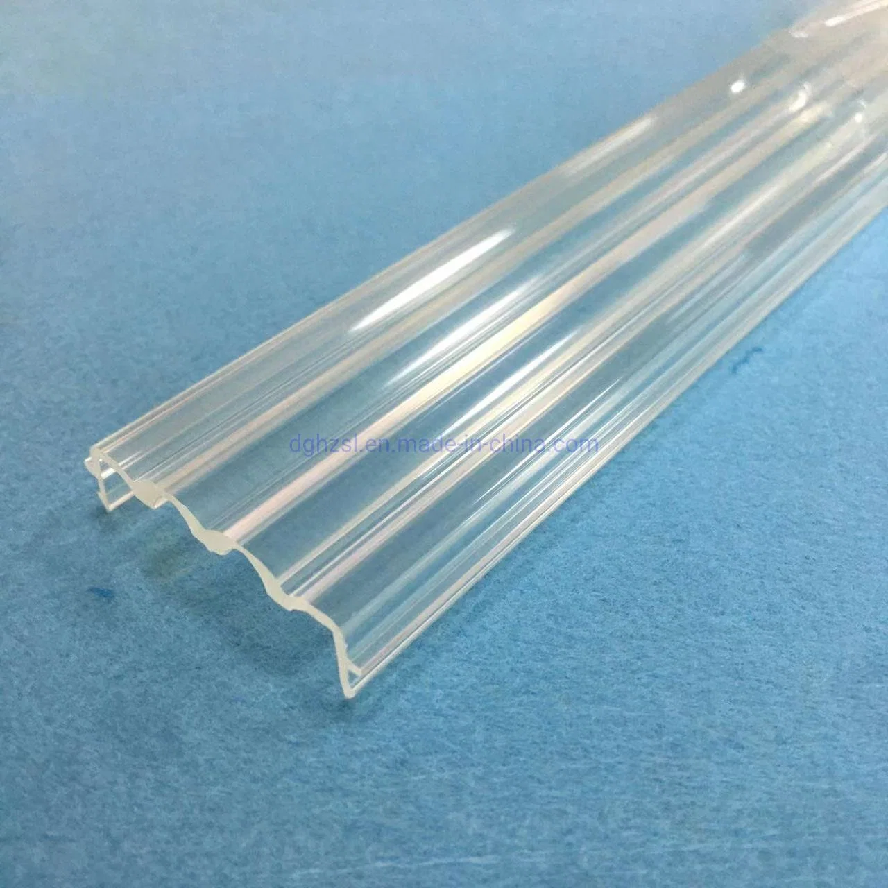 Factory Extrusion PC Plastic Profiles, Plastic Profiles Polycarbonate Cover for LED Lighting