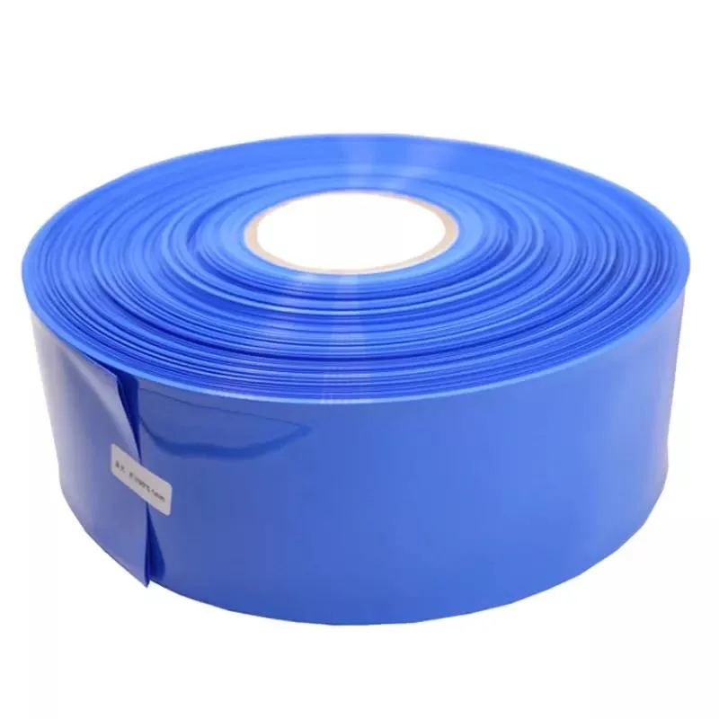 23mm-580mm de diámetro exterior de PVC de color azul de la membrana de la batería Thermoshrinkable PVC tubo termoretráctil Wrap para 18650 Batería