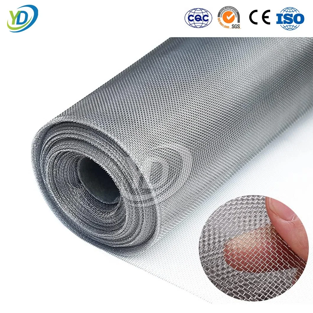 Yeeda Iron Wire Mesh Stainless Steel China Wholesalers 6 Inch Stainless Steel Wire Mesh Screen 1-3500 Mesh Hole Size Stainless Steel Theft Proof Window Screen