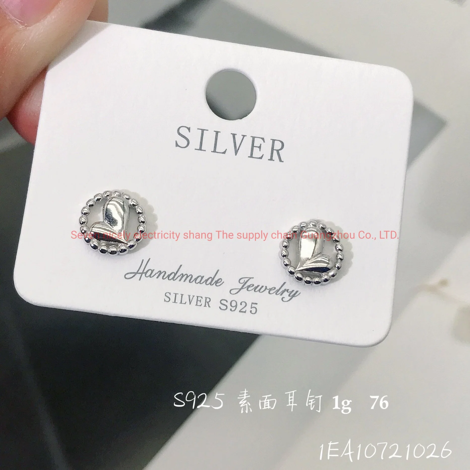 925 Streling Silver Commerce de gros de Bijoux Bijoux de mode nouvelle arrivée Plain Earrings haut brillant polonais femmes cadeau d'accessoires, pour partie