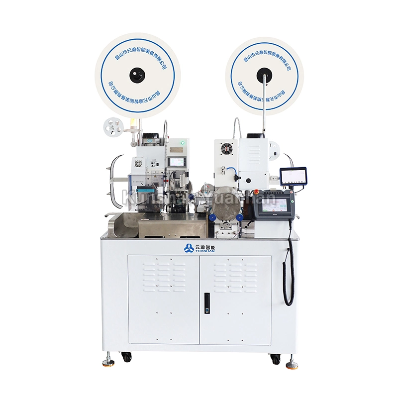 Automatic Waterproof Insertion Crimping Machine Cutting and Stripping Double Head Terminal Crimping Seal Machine