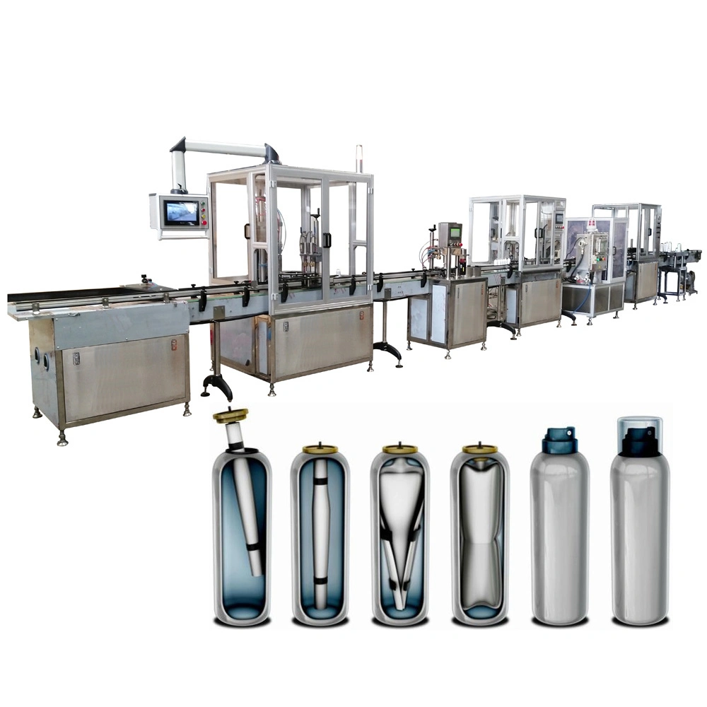 Factory Direct Sale Automatic Bag on Valve Aerosol Spray Can Filling Machine