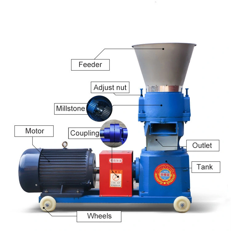 3kW Avicultura máquina de elaboración de pellets