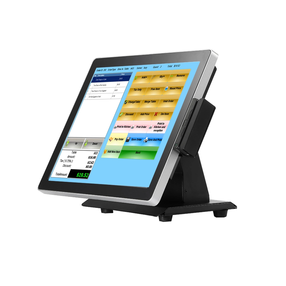 15"/17" All in One Touchscreen Low Cost Restaurant POS, Cash Register