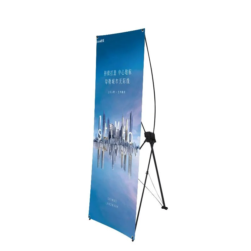 Großhandel/Lieferant Werbung Werbeartikel Messe Display Stand Portable Fiber Voll Schwarzes X-Stand Matte X Banner für Werbung