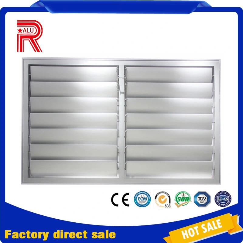 European Standard Luxury Jalousie Aluminum Aluminium Louvre Blade Window Shutters