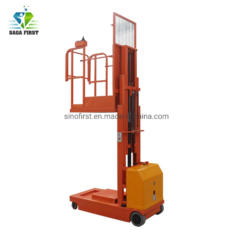 300kg 3m-6m Electric Goods Picking Full Electric Order Picker Lift