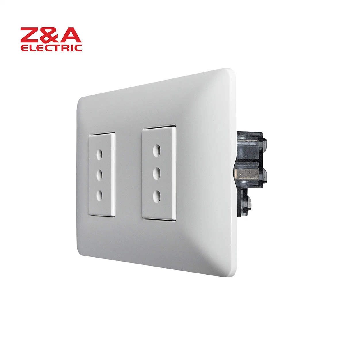 AM2237 AM Series White ZA Z&A Electric Wall Socket