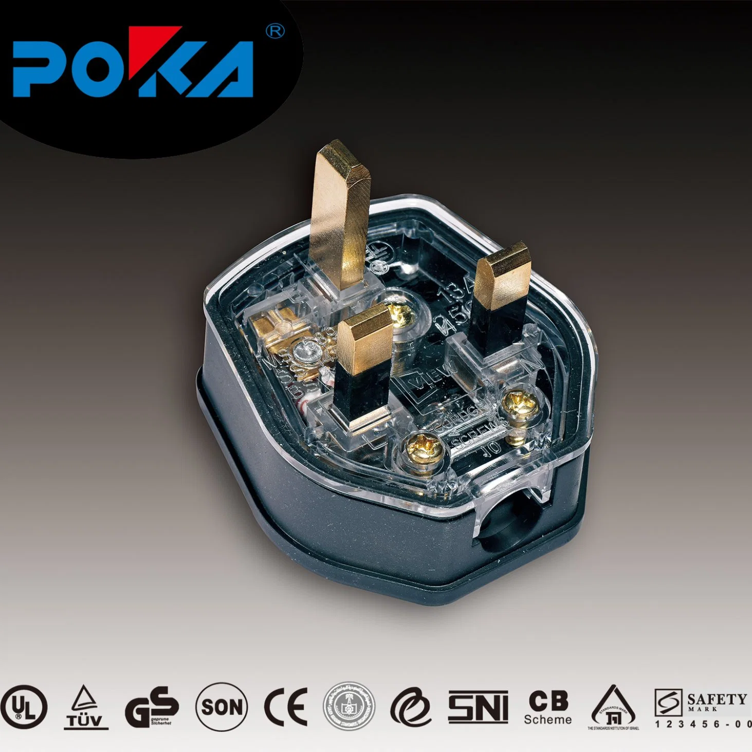 Poka Brand British Standard Smart Socket Use Male Plug