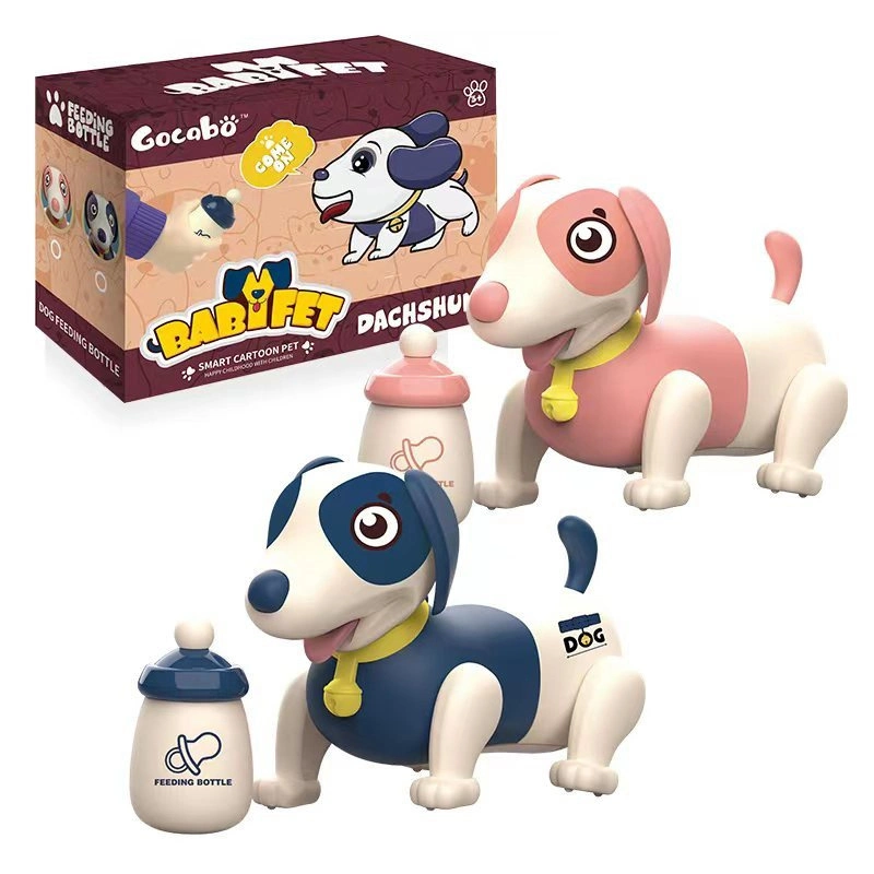 Hot Selling New 2023 Jouets de chien de dessin animé intelligents Jouet de chien électrique de dessin animé Teckel de dessin animé pour enfants Cadeau de Noël