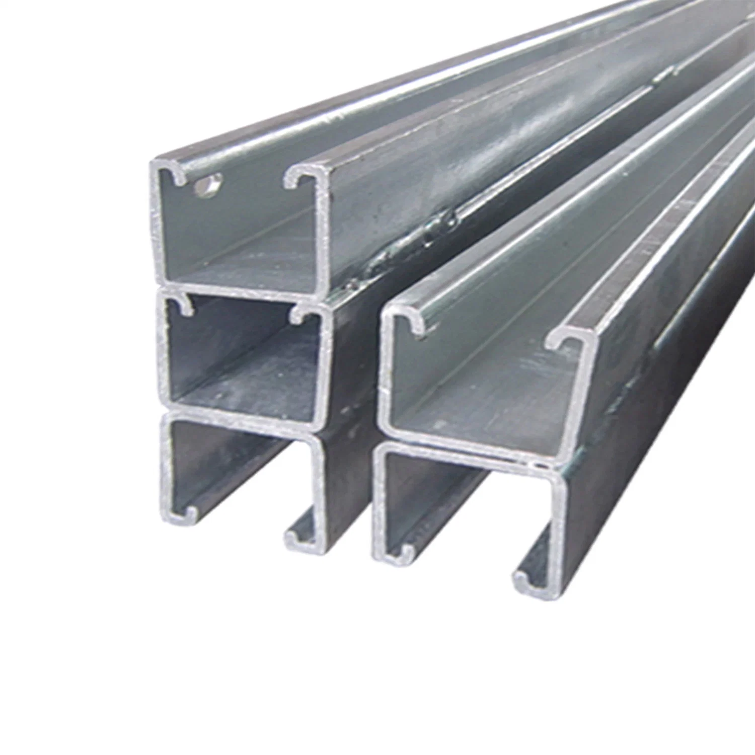 41X41mm Steel Galvanized or Pre-Galvanized Slotted and Plain Strut Channel