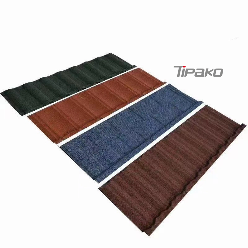 2022 Corrugated Galvanized Zinc Roof Sheet Stone Coated Metal Roofing Sheet Milano Roof Sheet