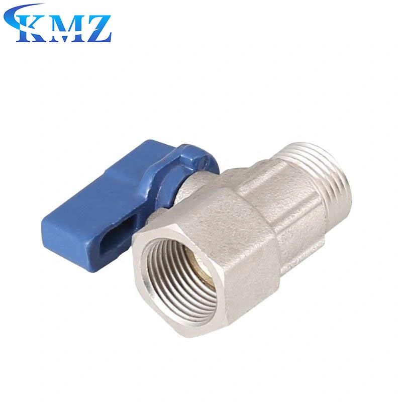 1/8" 1/4" 3/8" 1/2" Thread Mini Brass Ball Valve Bsp Male to Female Small Shutoff Valve