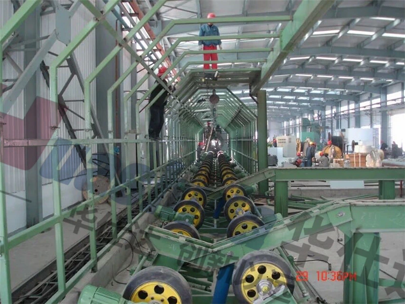 Shot Blasting Rust Removal Epoxy Powder Coating Steel Pipe Anticorrosion Production Line