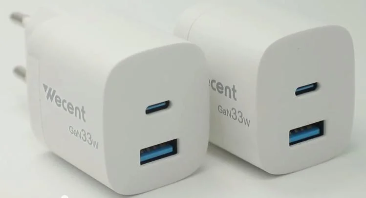 2023 Newest GaN 33W Pd Mobile Charging Stand Wholesale/Supplier Pd 33W QC3.0 Dual USB Power Adapter Travel Wall Charger for Bulk iPhone Charger