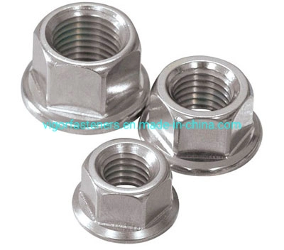 Stainless Steel 304 DIN6923 Hex Flange Nuts Non Serrated A2 Hex Nuts Hexagon Nuts Wheel Nuts Motorcycle Accessories Auto Parts A2 Nut