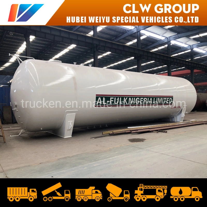 Bulk LPG Gas Storage Tank 50tons 60t 120, 000L Filling Station Bullet Propane Gas Tank 60mt for Nigeria