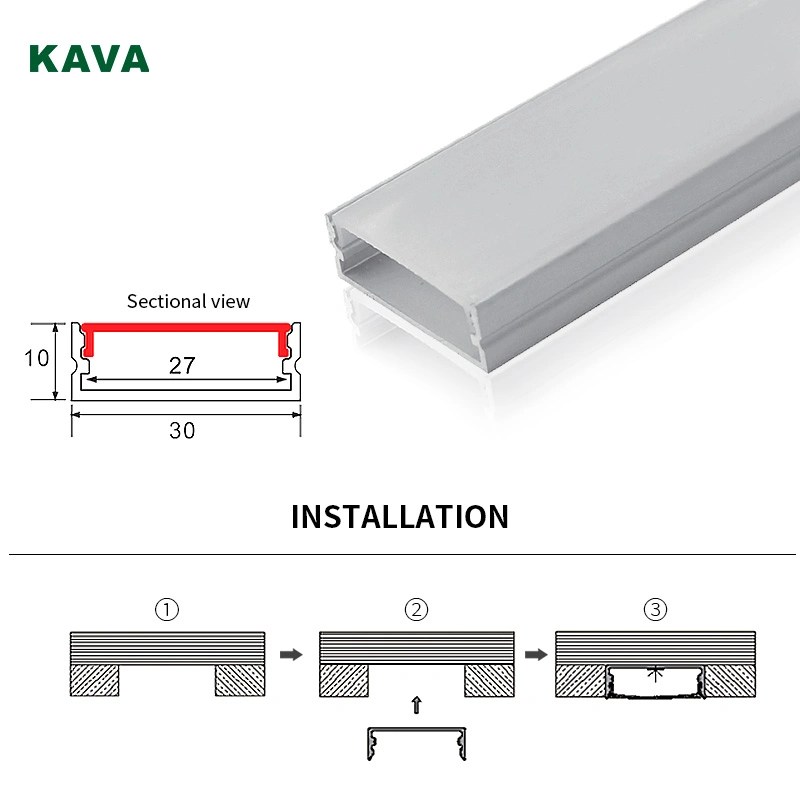 Aufputz Aluminium Schlafzimmer Frei Schneidende Größe Deckenleuchte Display Schrank Moderne LED-Linear-Licht