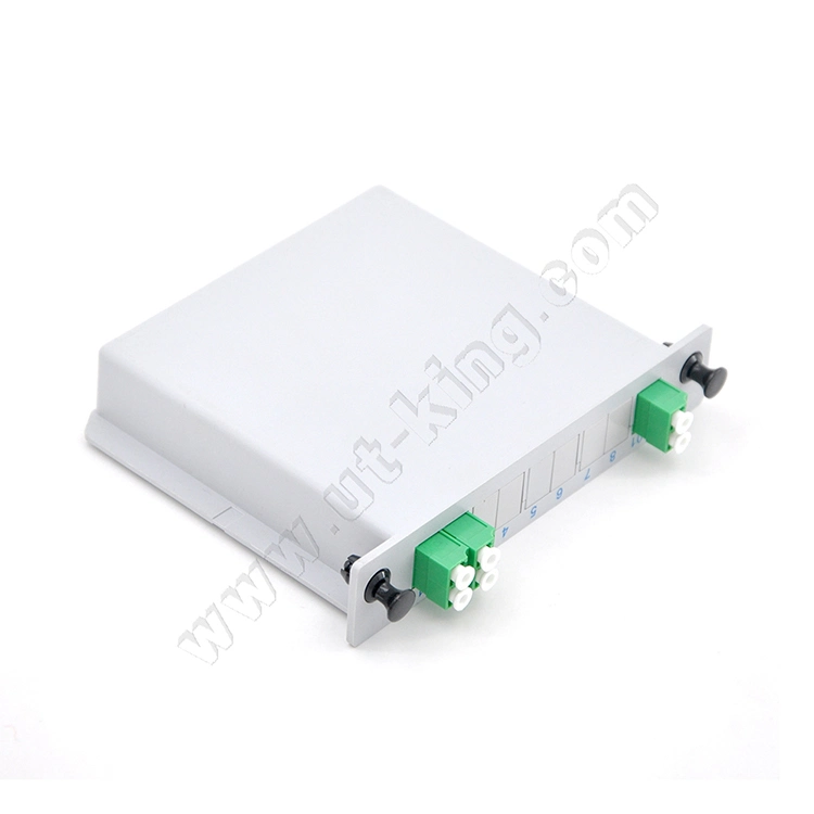 PLC Cassette Insert Card with LC/APC Connector 2X4 Fiber Optic Cassettes Splitter