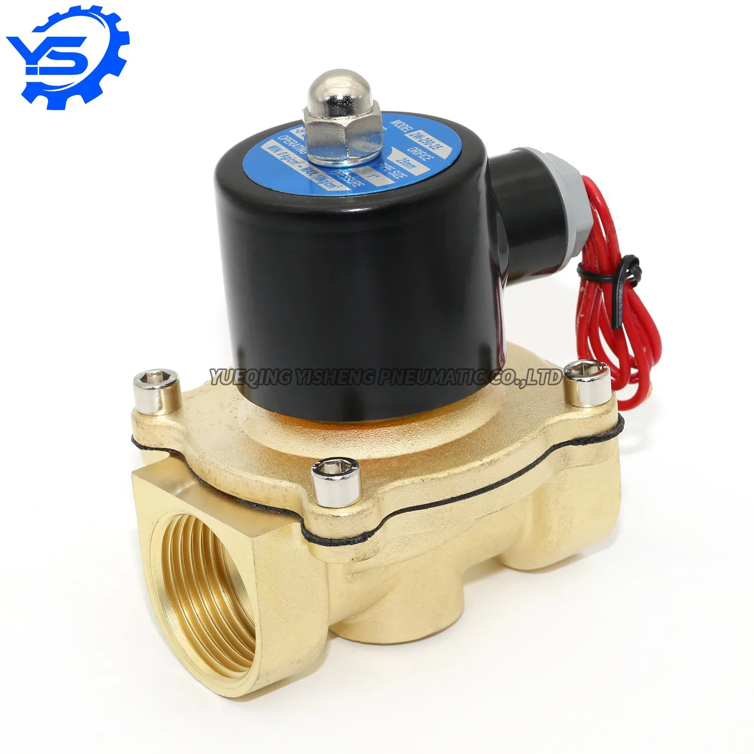 DN25 1 Inch 2W-250-25 Normally Closed Brass AC220V DC12V DC24V Direct-Acting Electric Solenoid Valve Pneumatic Valve