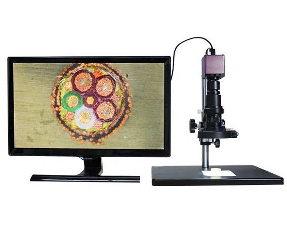 Electrónico óptico HD con la cámara de vídeo Medición Microscopio monocular digital